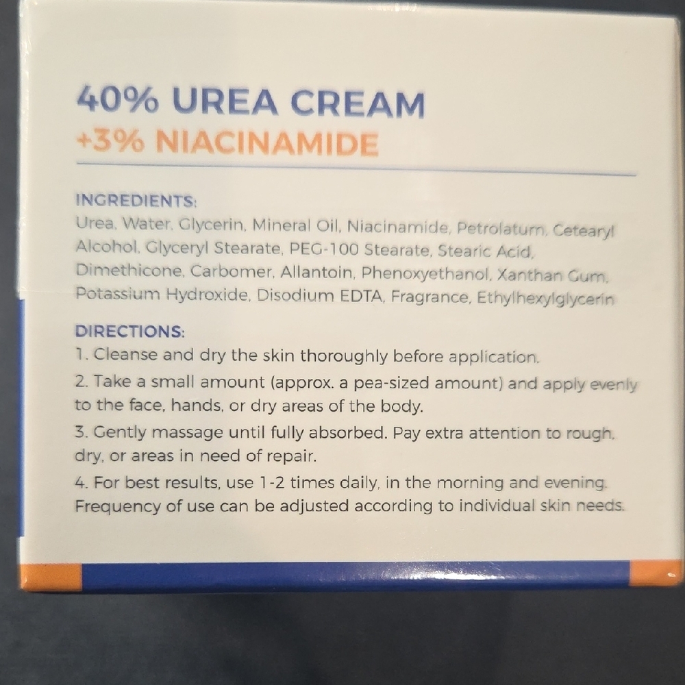 OUKEYA Urea Cream 40 Percent with 3% Niacinamide, Intensive Moisturizer - Picture 9 of 10
